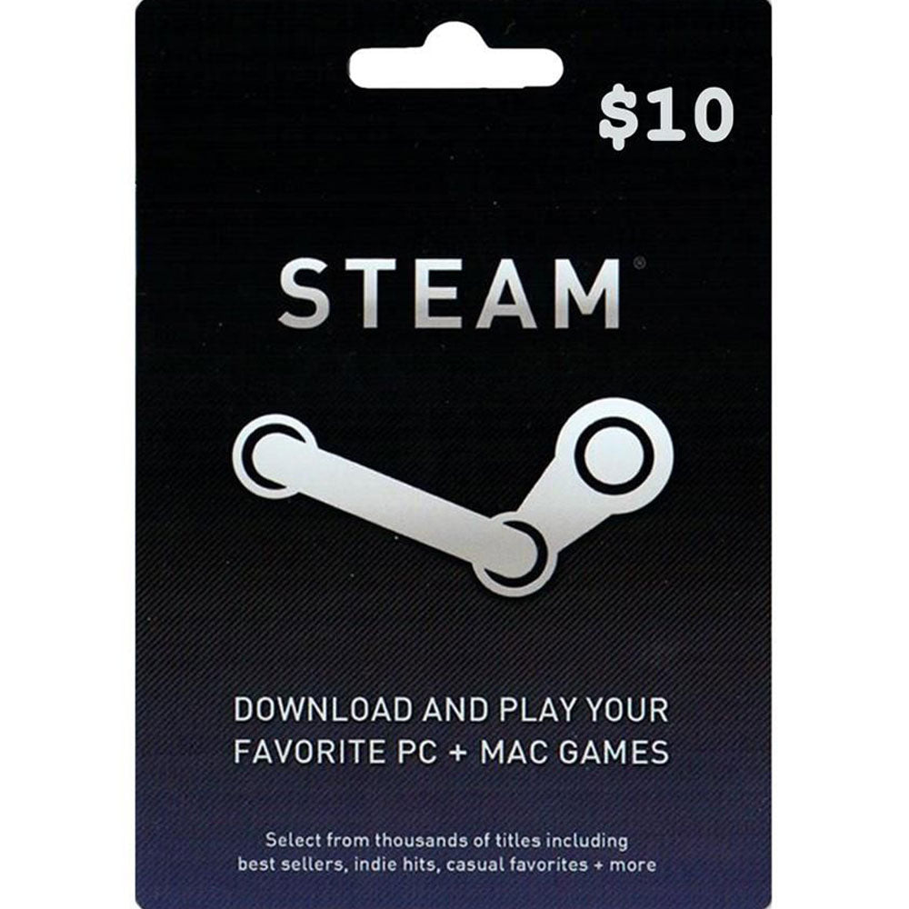 Steam 10 dollar 2024 gift card