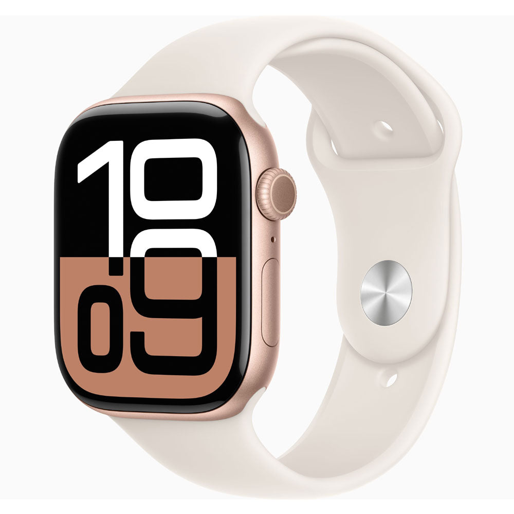 Apple Watch Series 10 42mm Rose Gold Aluminum Case with Light Blush Sport Band