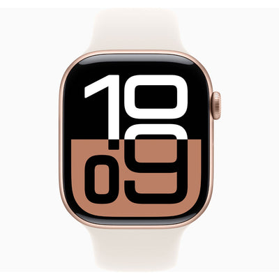 Apple Watch Series 10 42mm Rose Gold Aluminum Case with Light Blush Sport Band