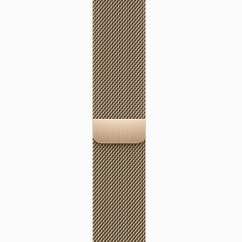 Apple Watch Series 9 45mm Gold Stainless Steel Case with Milanese Loop Band