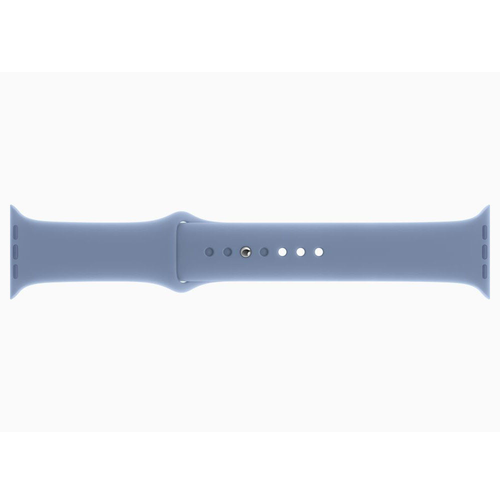 Apple Watch Series 9 45mm Silver Aluminum Case with Blue Sport Band