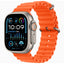 Apple Watch Ultra 2 49mm Titanium Case with Orange Ocean Band