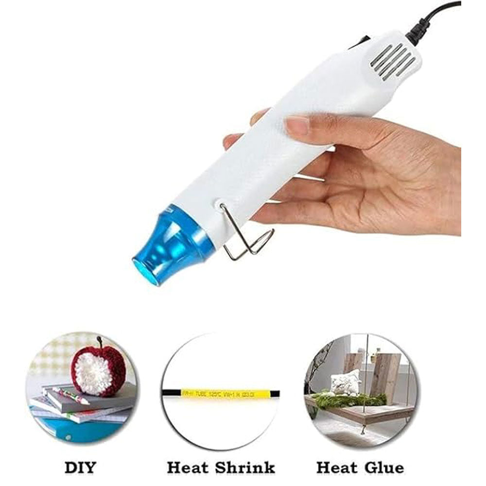 Handheld Hot Air Gun Electric Portable Heat Gun for DIY Resin Art, Craft Embossing, Shrink Wrapping PVC, Drying Paint, Clay, Rubber Stamp