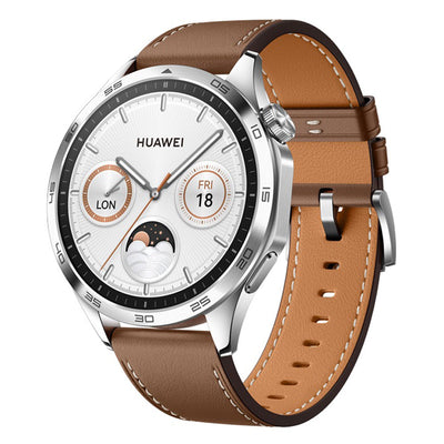 Huawei Watch GT 4 with Brown Leather Strap 46mm (PNX-B19)