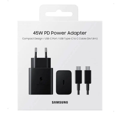 Samsung 45W PD Power Adapter with Type C (5A/1.8M) Cable