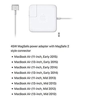 Apple 45W MagSafe 2 Power Adapter