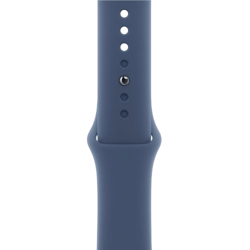 Apple Watch SE (Gen 2) GPS 40mm Silver Aluminum Case with Denim Sport Band - Image 3