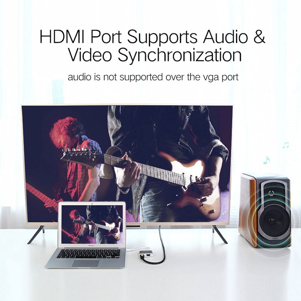 Ugreen 20421 Mini Display Port to HDMI & VGA Converter - Image 3