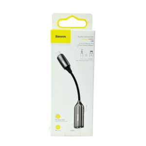 Baseus Audio Converter L56 2-in-1 iPhone Male to iPhone & 3.5mm Female Adapter