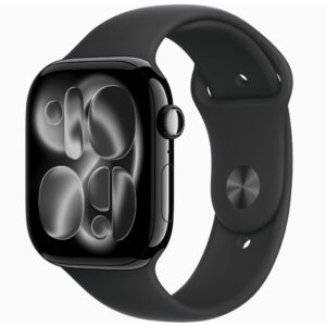 Apple Watch Series 11 GPS 46mm Jet Black Aluminum Case with Black Sport Band