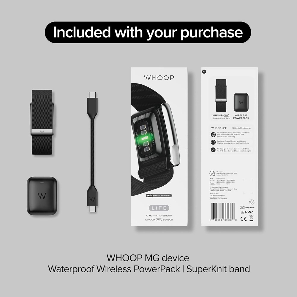 WHOOP Life MG Sensor +Superknit Luxe Band Wireless Powerpack - Image 3