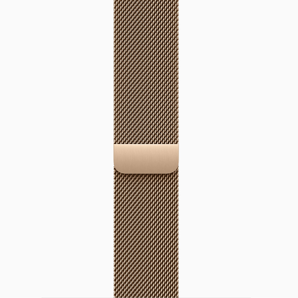 Apple Watch Series 11 GPS + Cellular 46mm Gold Titanium Case with Gold Milanese Loop - Image 3