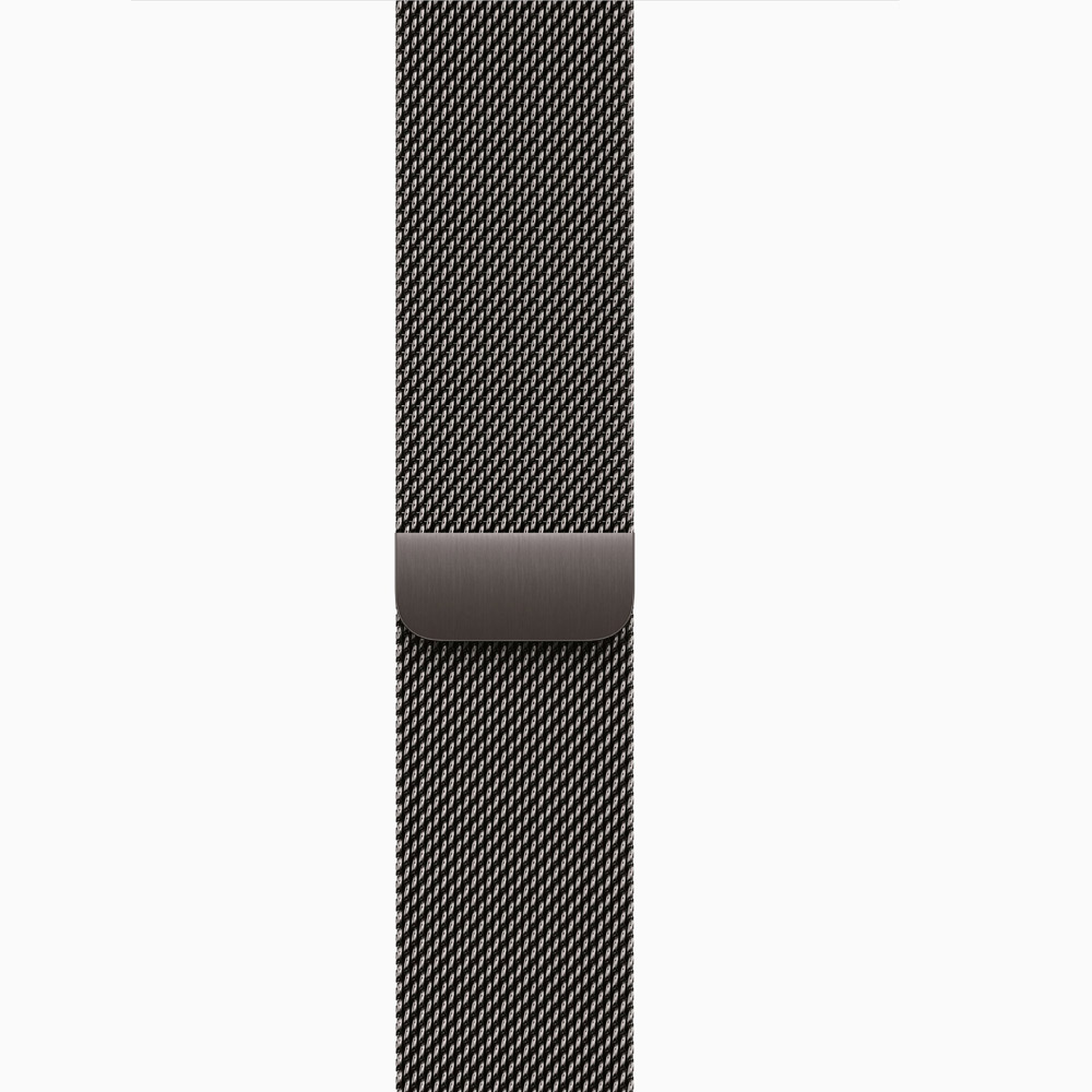 Apple Watch Series 11 GPS + Cellular 46mm Slate Titanium Case with Slate Milanese Loop - Image 3