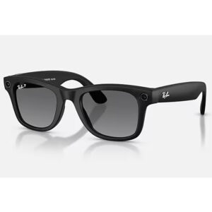 Ray Ban Meta Wayfarer (Gen 2) Matte Black Frame, Polar Gradient Graphite Lense (RW4012)