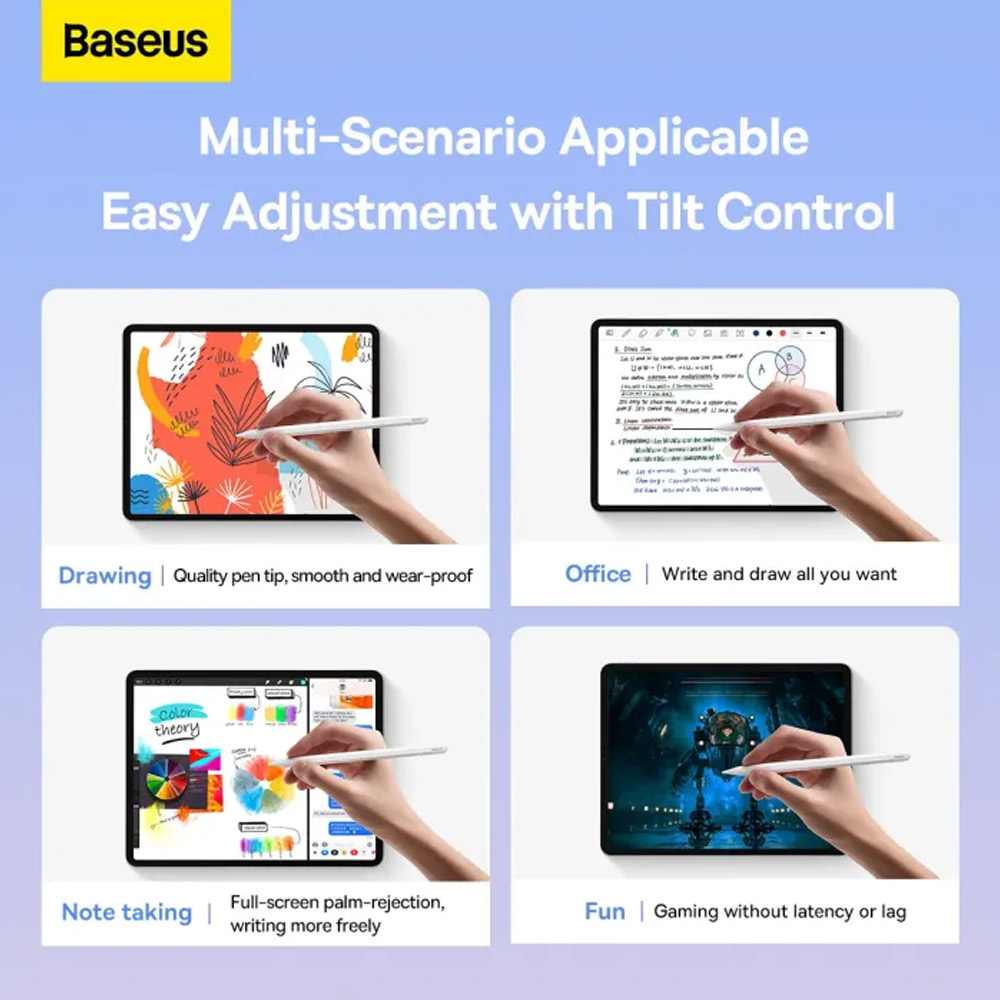 Baseus Smooth Writing 2 Series Dual Charging Stylus White Active Version Wireless - Image 7