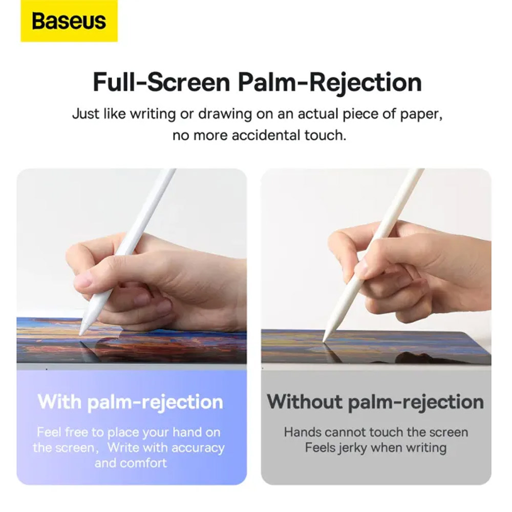 Baseus Smooth Writing 2 Series Dual Charging Stylus White Active Version Wireless - Image 8