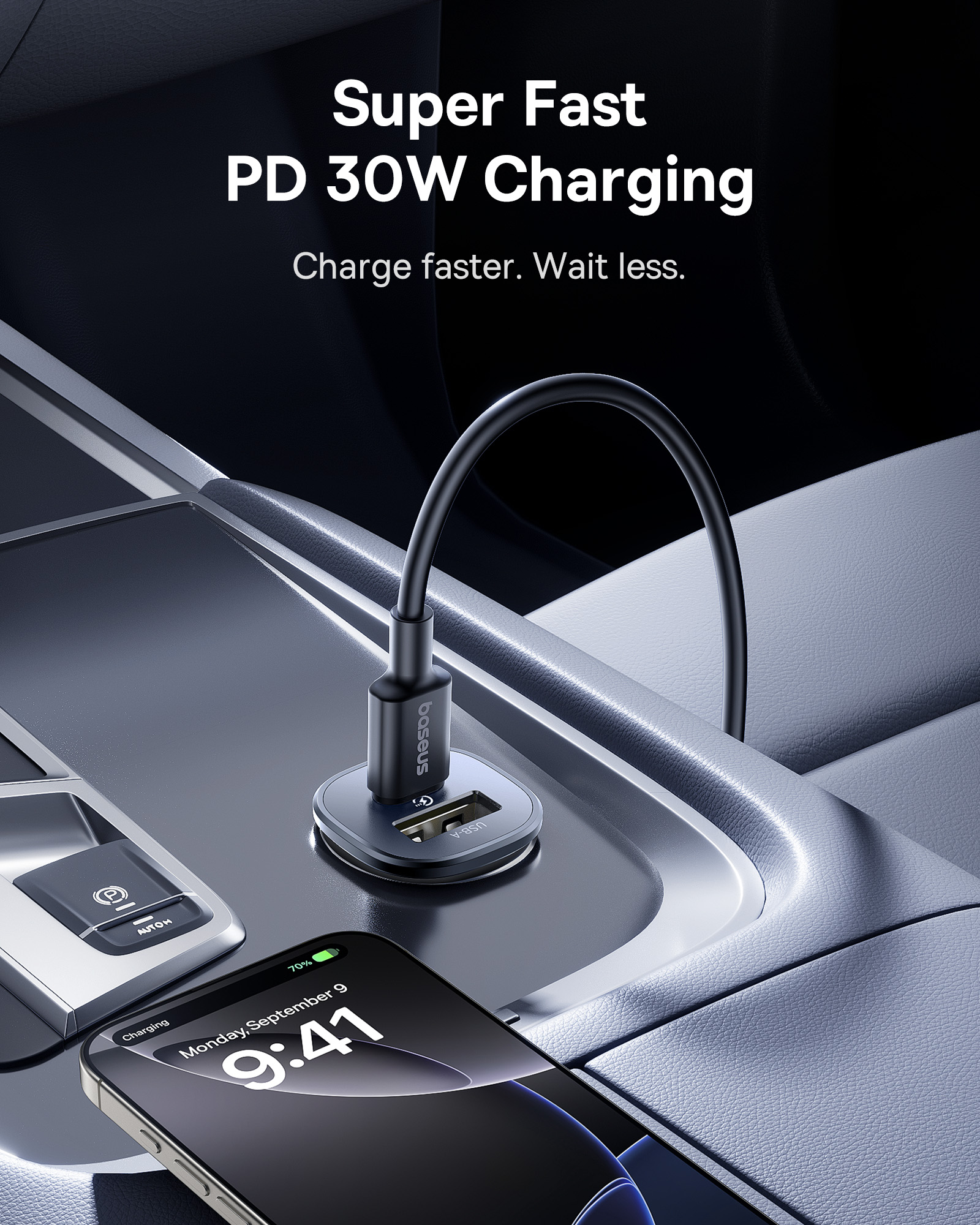 Baseus GoTrip Car Charger 30W feature