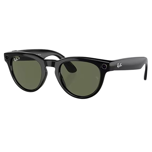 Ray Ban Meta Headliner (Gen 1) Frame Shiny Black, Polar G15 Green Lense (RW4009)