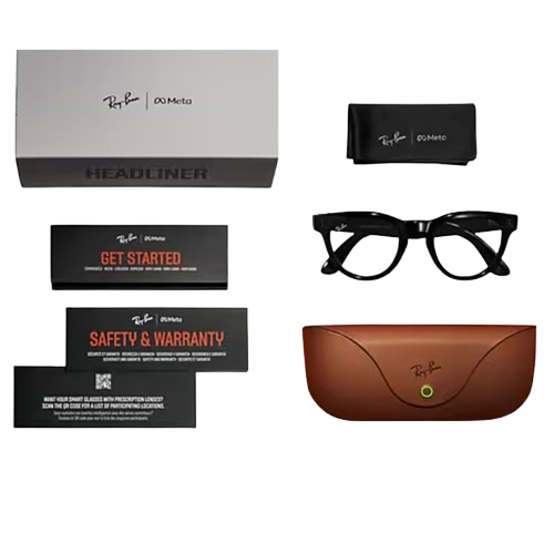 Ray Ban Meta Headliner (Gen 1) Frame Shiny Black, Polar G15 Green Lense (RW4009) - Image 7