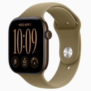 Apple Watch Series 12 GPS 46mm Dark Bronze Aluminum Case with Olive Sport Band