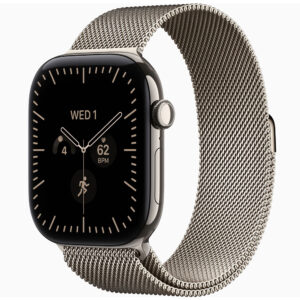 Apple Watch Series 12 46mm GPS + Cellular Natural Titanium Case with Natural Milanese Loop
