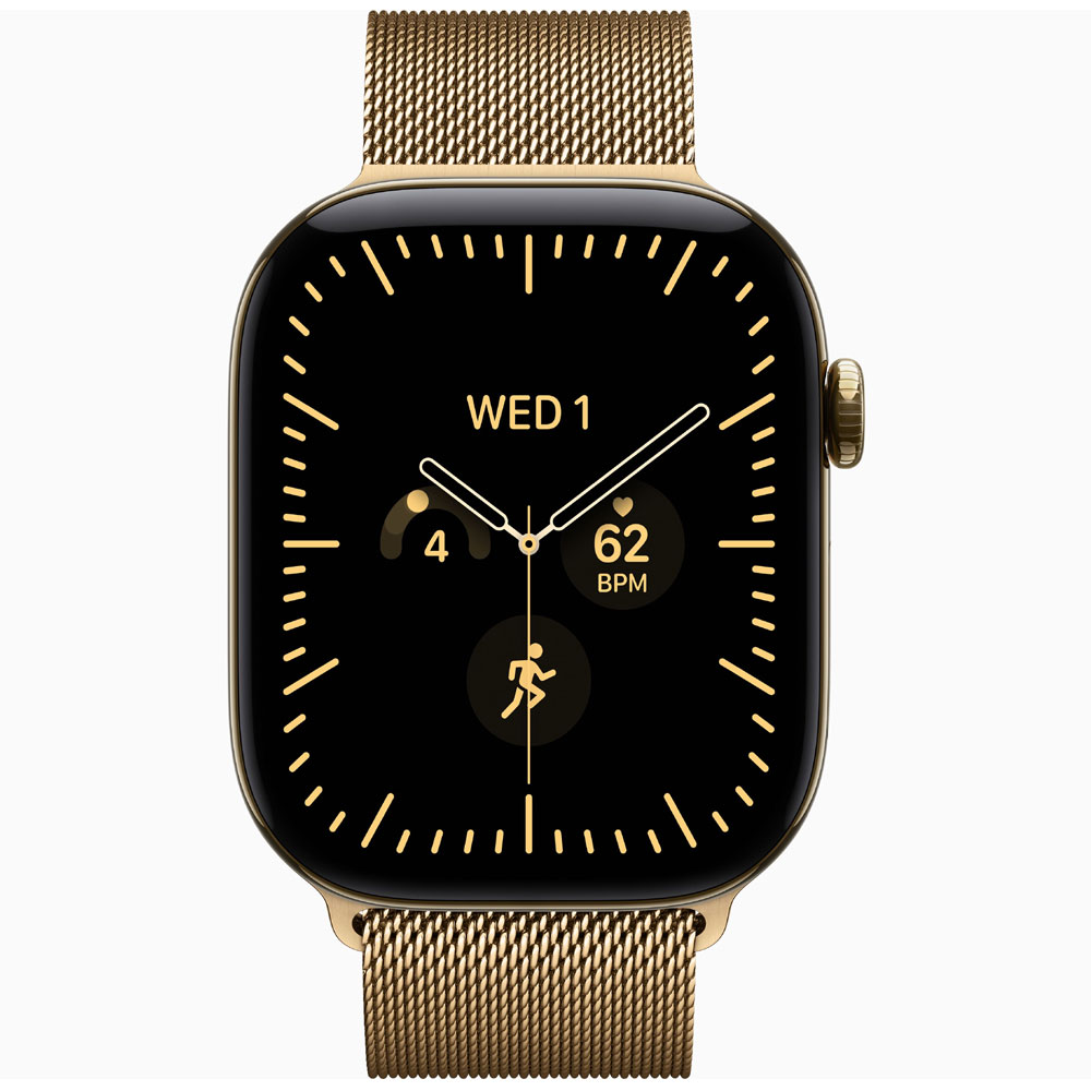 Apple Watch Series 12 46mm GPS + Cellular Radiant Gold Titanium Case with Radiant Gold Milanese Loop - Image 2