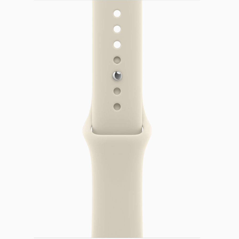 Apple Watch Series 12 GPS 46mm Light Gold Aluminum Case with Sand Sport Band - Image 3