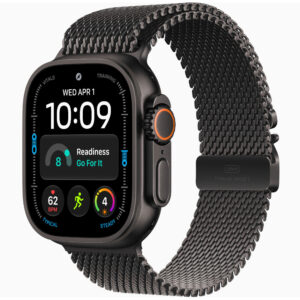 Apple Watch Ultra 4 GPS + Cellular 49mm Black Titanium Case with Black Milanese Loop