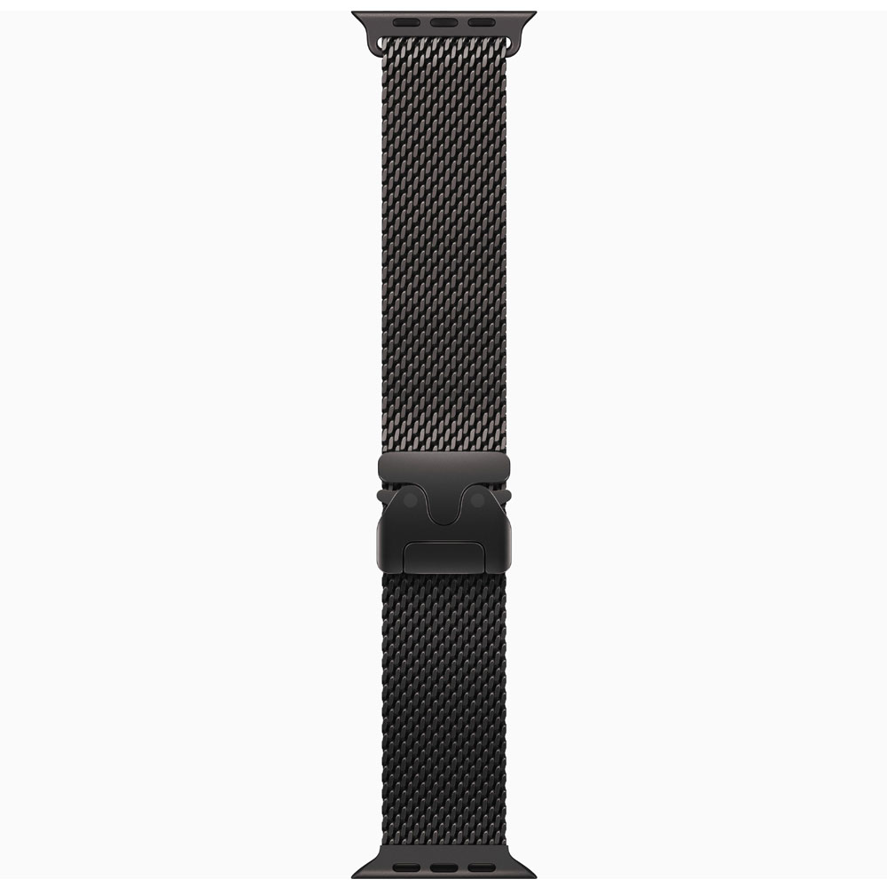 Apple Watch Ultra 4 GPS + Cellular 49mm Black Titanium Case with Black Milanese Loop - Image 3