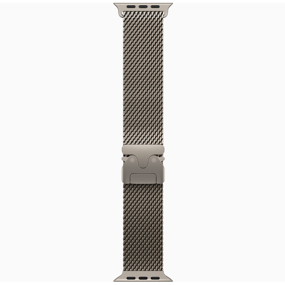 Apple Watch Ultra 4 GPS + Cellular 49mm Natural Titanium Case with Natural Milanese Loop - Image 2